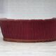 1960s, Danish 2-seater "Banan" sofa, furniture velour, oak wood.