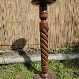 Vintage twisted turned wood column