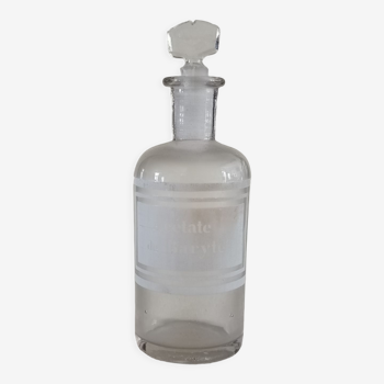 Barium acetate apothecary bottle