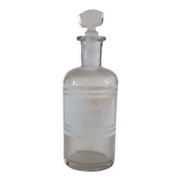 Barium acetate apothecary bottle