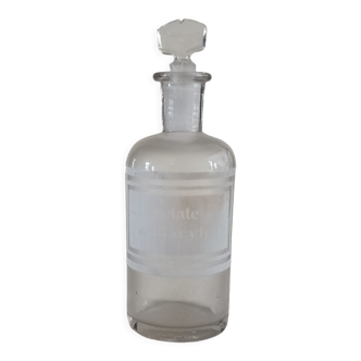 Barium acetate apothecary bottle