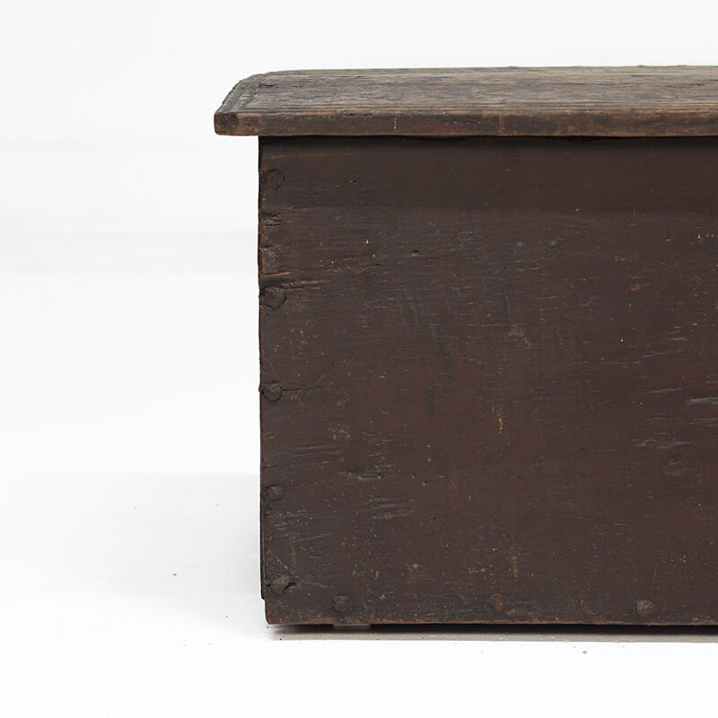 Antique 18th Century Six Plank Spanish Oak Chest