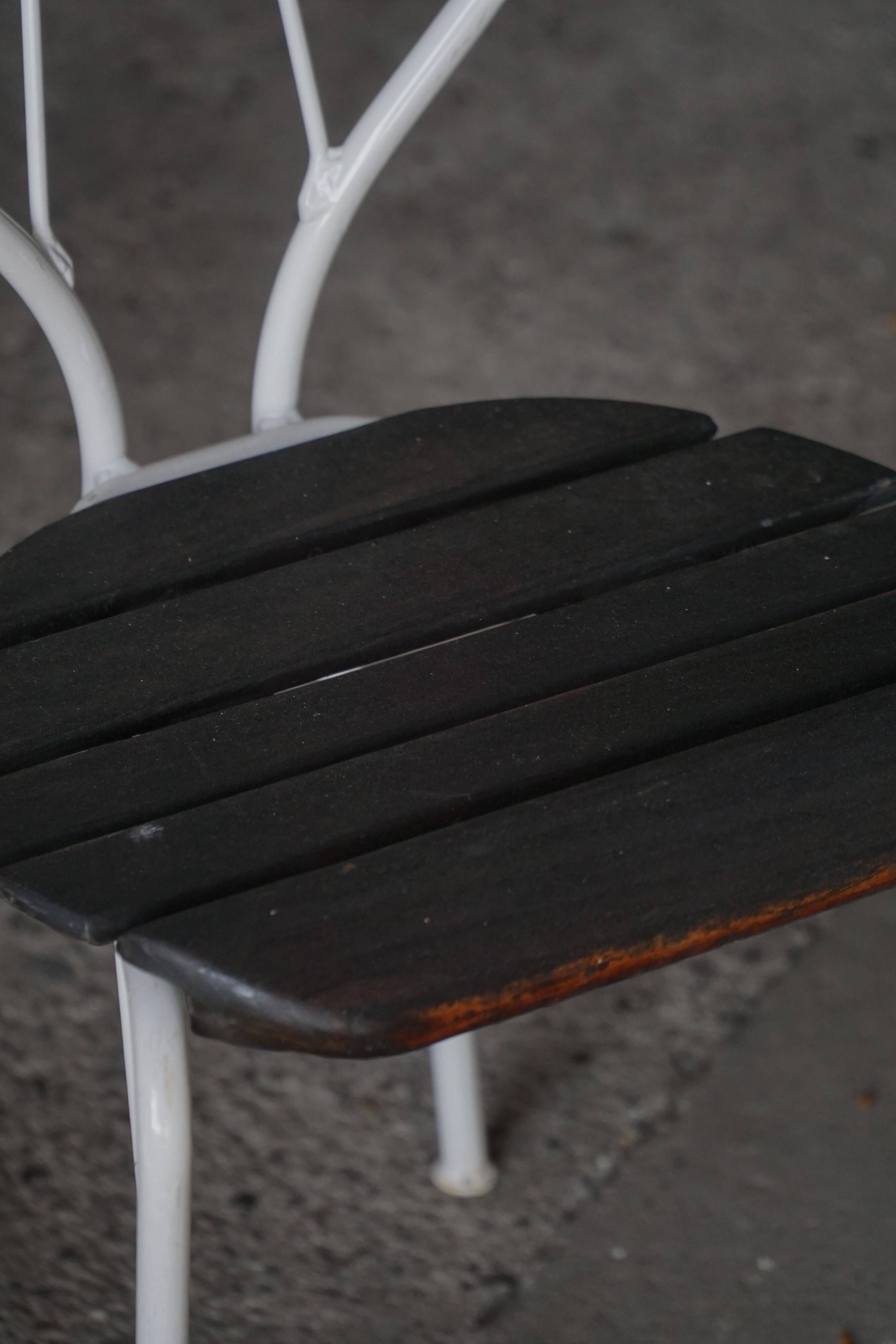 Pair of vintage garden chairs by Tore Ahlsén "Pia", modern Swedish, Gärsnäs, 1990.