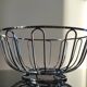 Modernist chrome metal fruit bowl – 1970s/80s