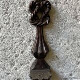 Carved wooden wall candle holder