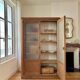 Armoire vitrée en chêne brut (rénovée)