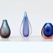 Flavio Poli Sommerso "Teardrop" vase Murano glass Seguso Italy 1960