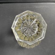 Vase in cut crystal and silver hallmark head of minerva 1st title