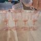 6 verres à pied vintage Rosaline