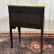 Late 19th-century Louis XV commode in oak, rosewood, and marble top
