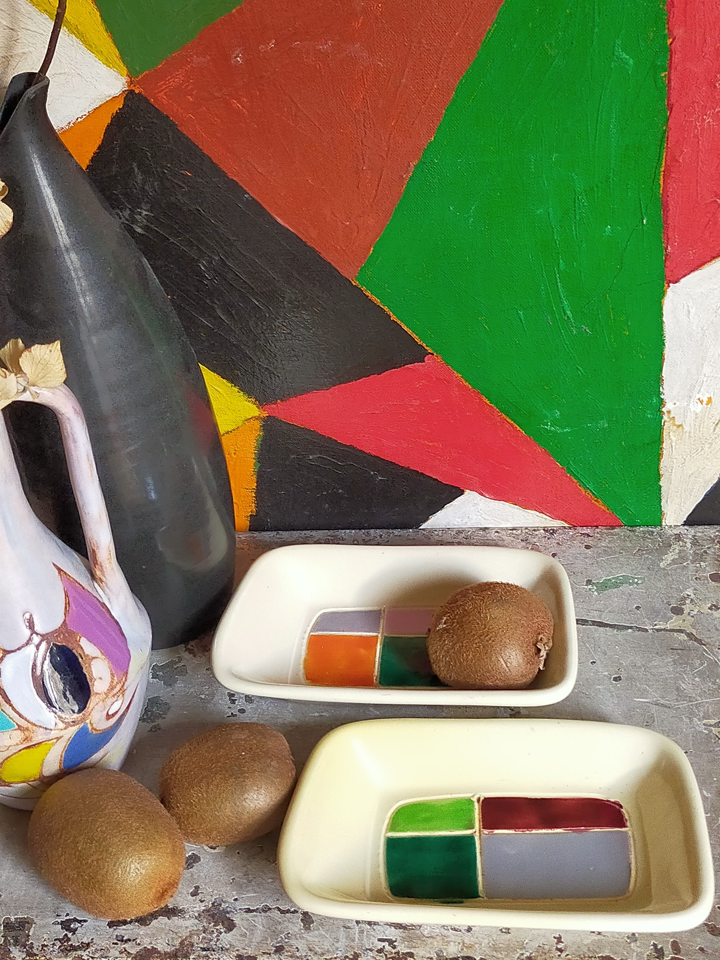 Two ceramic trinket bowls 50