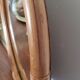 Round rattan mirror