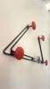 Mategot-inspired steel coat rack