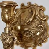 Swedish wall sconce in brass, mid-20th century.