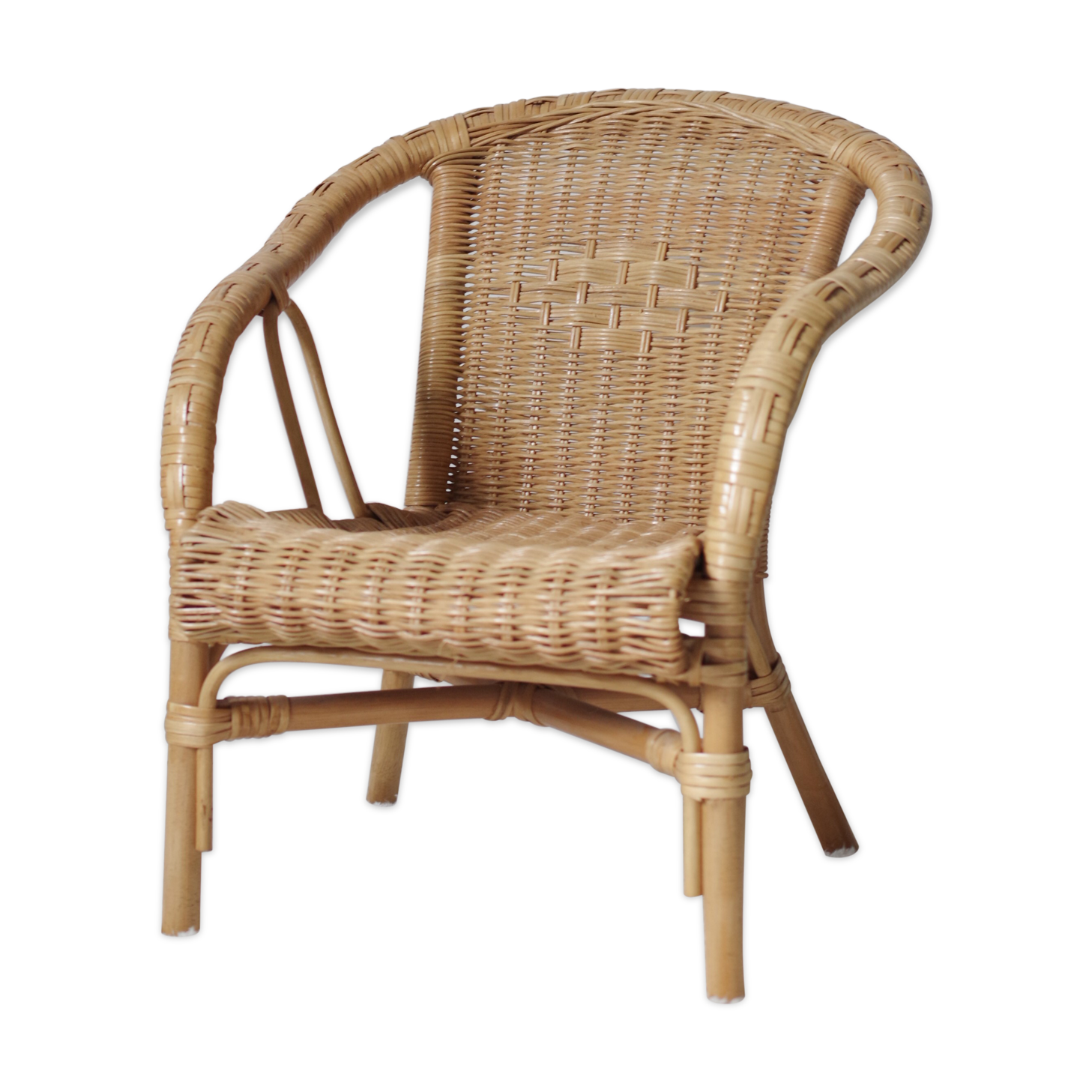 Children's armchair in rattan