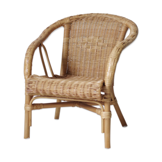 Children's armchair in rattan