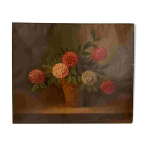 Huile nature morte sur - toile