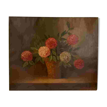 Huile nature morte sur toile