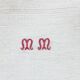 Lot de 5 serviettes ou essuie-mains monogrammées