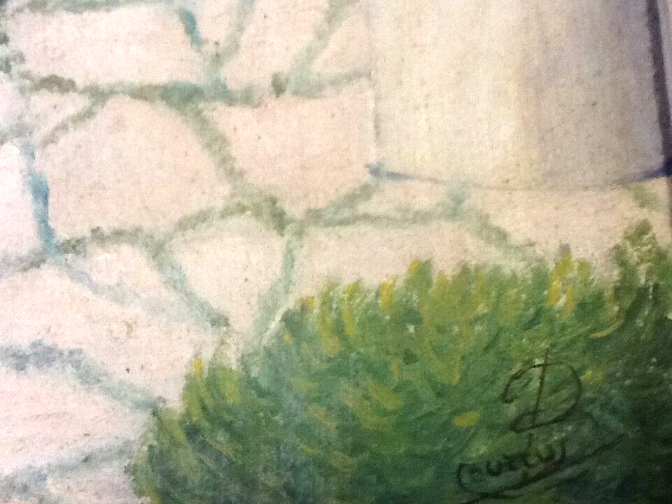 Painting on isorel  1940s