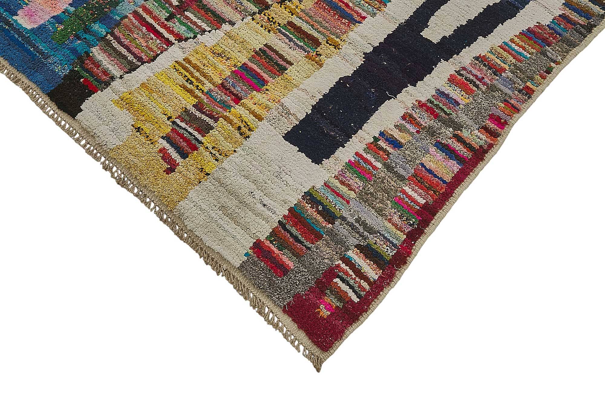 Handwoven Turkish Recycled Boho Rug 174 cm x 274 cm