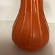 Orange blown glass vase, vintage 70s