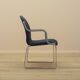 Italian cantilever chair 1990s blue fabric upholstery