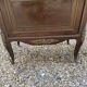 19th/20th century mahogany display cabinet, marble top and glass sides.