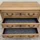 Louis XV style chest of drawers, solid raw oak, 1920.