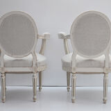 Anciens fauteuils suédois Gustaviens du 19ème siècle