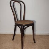 Caned bistro chair