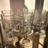 Set of 10 antique glasses