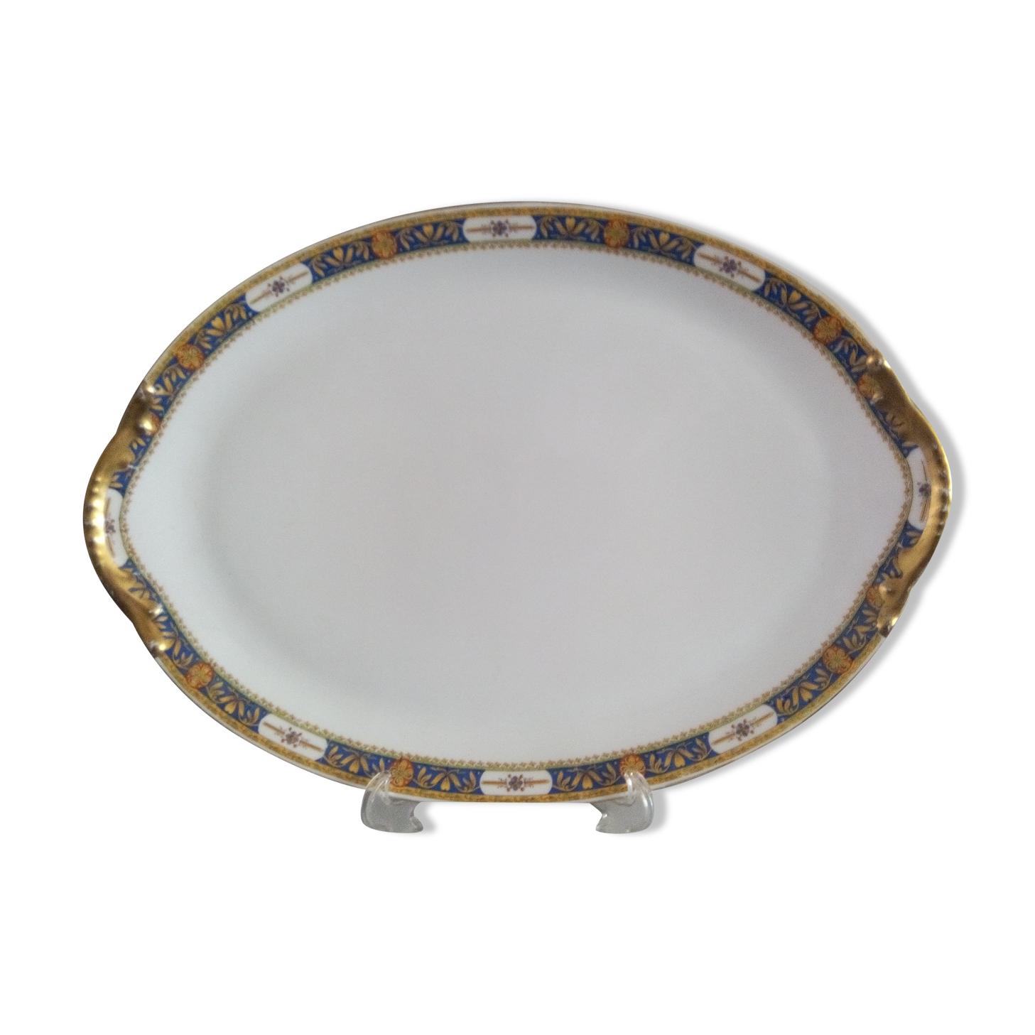 Limoges porcelain oval plate