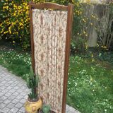 Screen vintage wood & fabric flower 1940