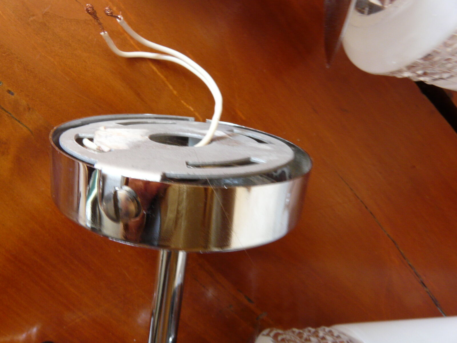 Pair wall light Torchiere circa 60s