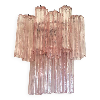 Contemporary Pink “Tronchi” Wall Sconce in Venini Style