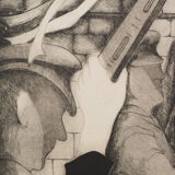 'Sally Army' Etching by Margaret Sheaff