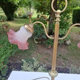 Bronze and brass table lamp