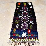 Vintage Moroccan Berber Boucherouite rug 205 x 87 cm (Perfect condition)