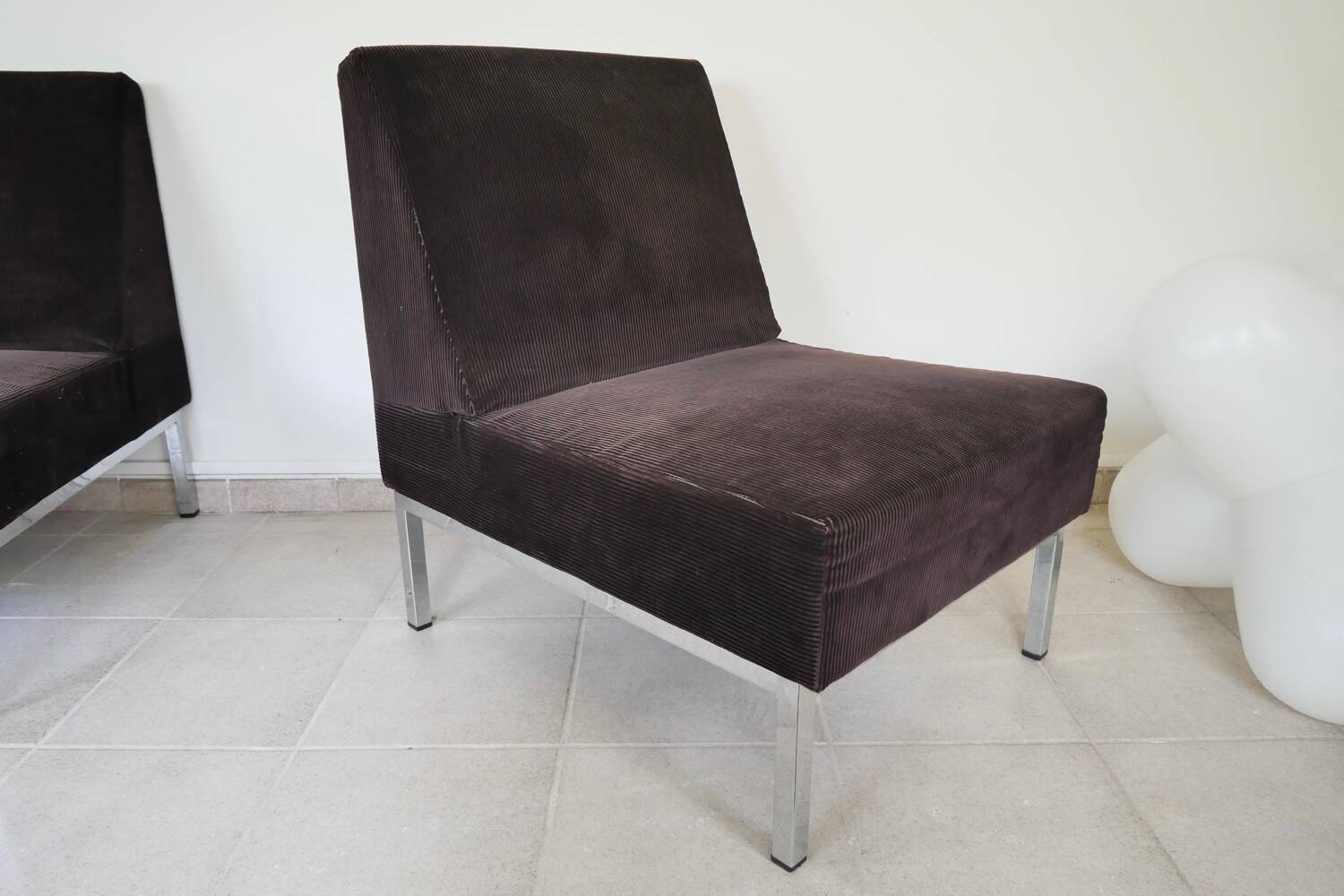 Set of modernist modular armchairs