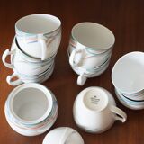 Set 8 cups and sugar bowl Bavaria