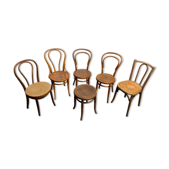 Set of 5 bistro chairs + 1 stool