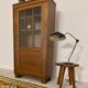 Small vintage art deco oak bookcase