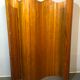 Ancien paravent en bois art deco vague style baumann 1950 en très bon état