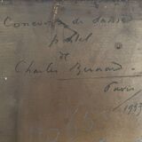 Pastel painting entitled "dance competition" by Charles Bernard 1933