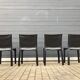 4 black Cassina Cab chairs by Mario Bellini