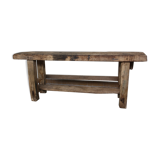 Ancient workbench in raw wood