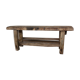 Ancient workbench in raw wood