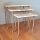 Brass and marble tables