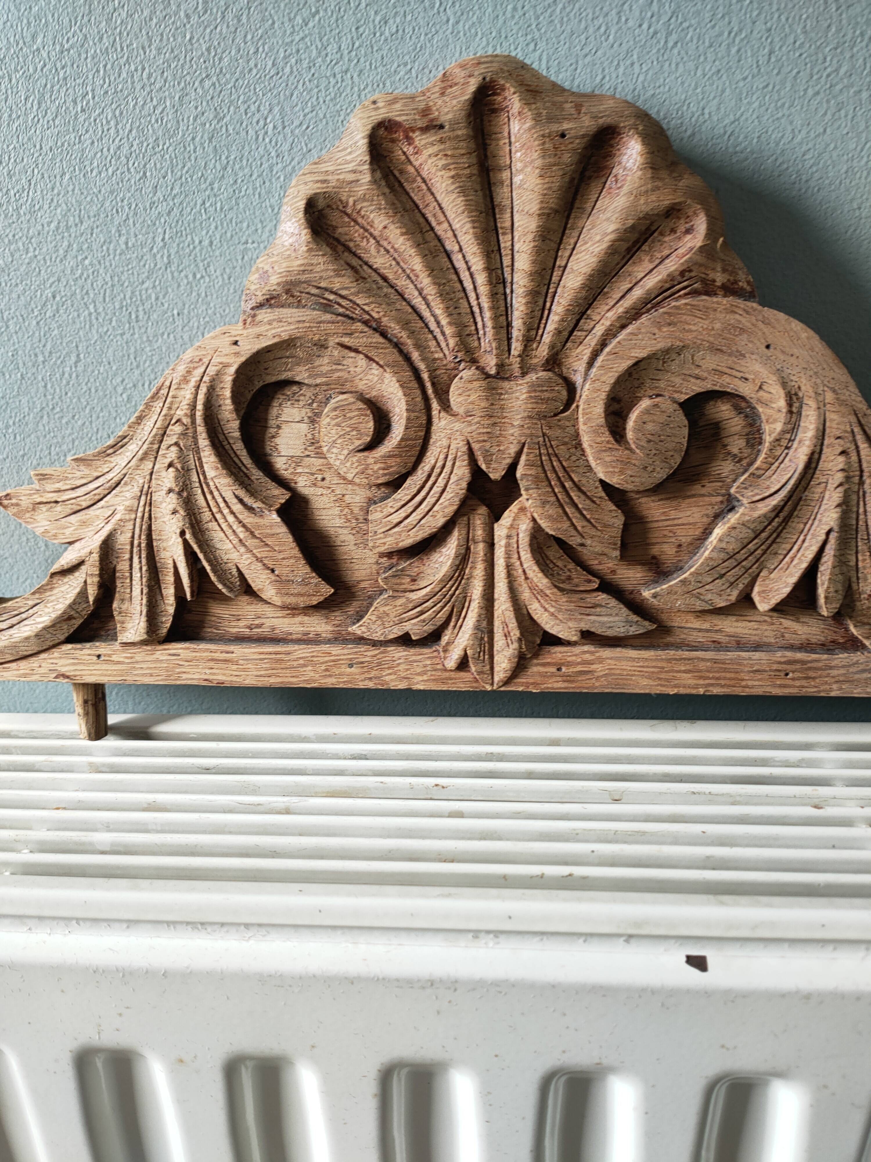 Old oak pediment